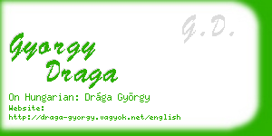 gyorgy draga business card